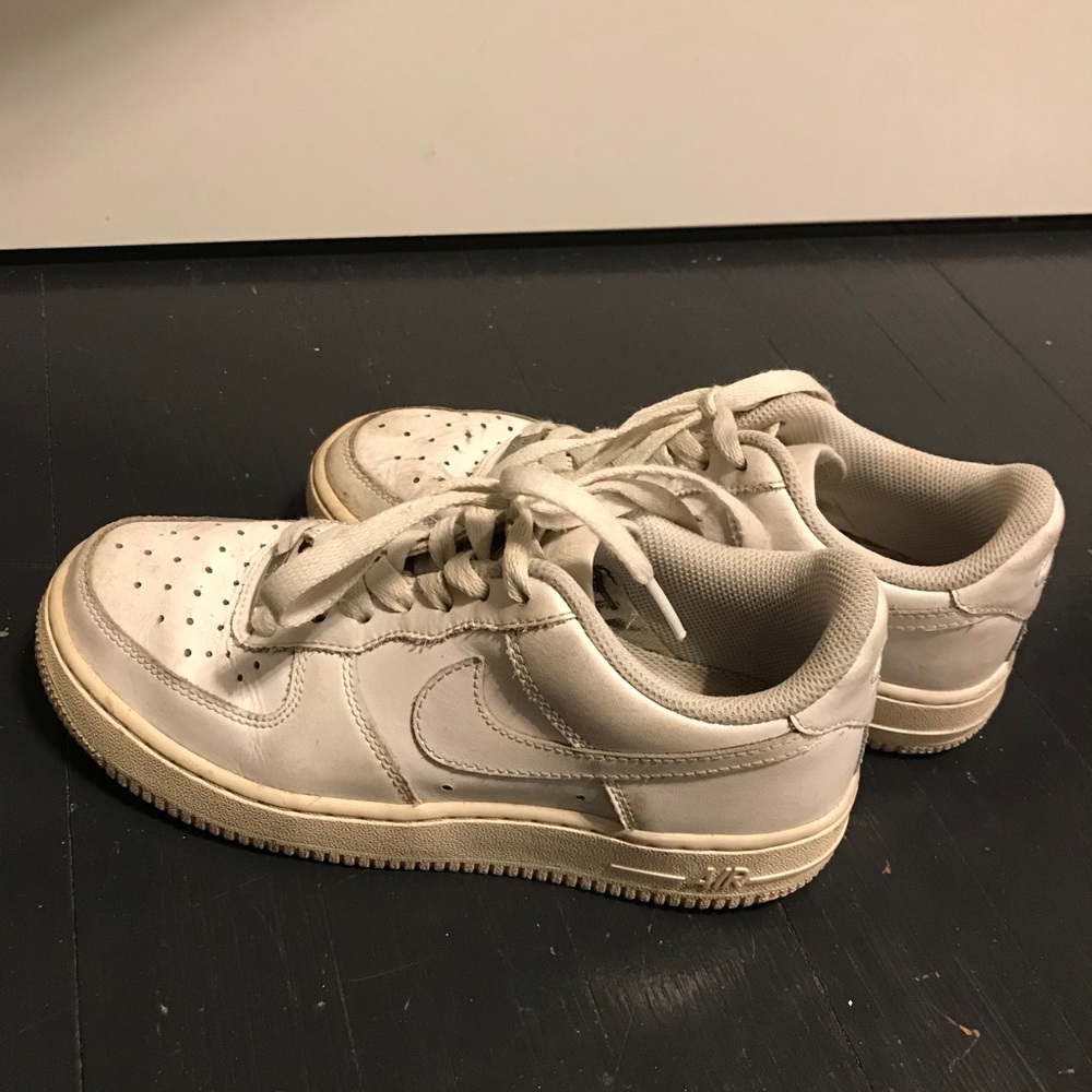 White Nike Air Force 1s